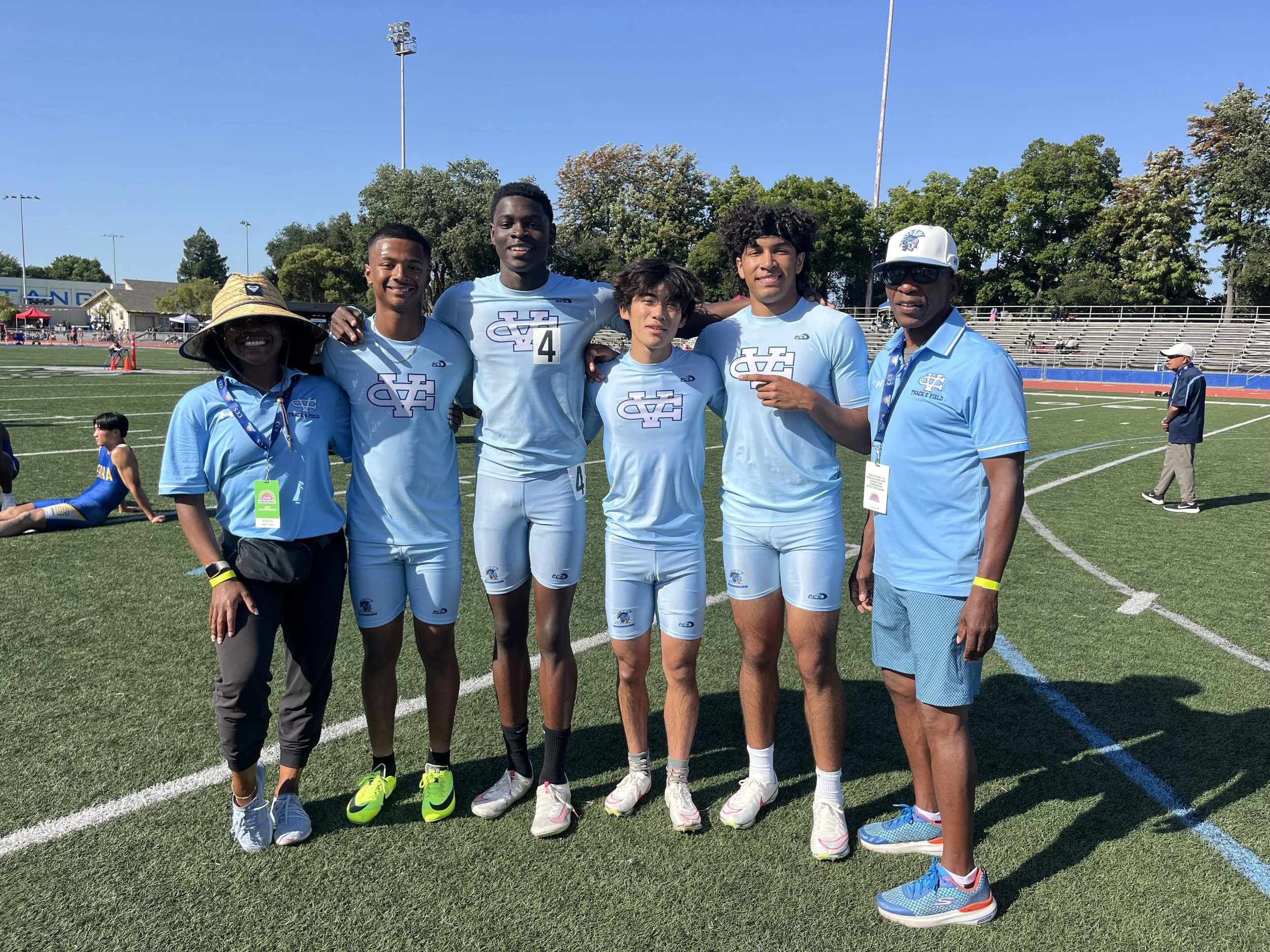 Coach Jo with athletes at Las Trampas Valley training